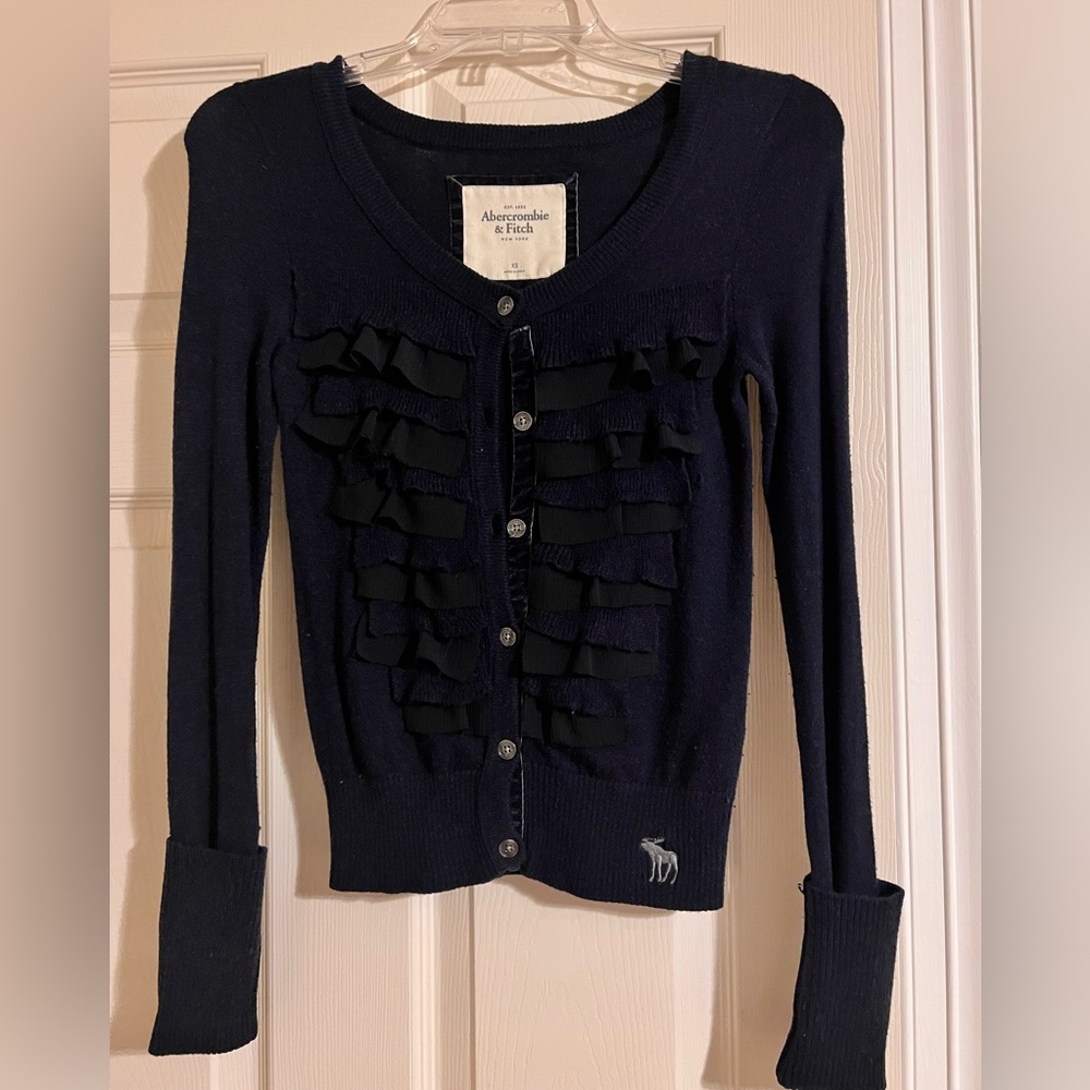 AF navy light cardigan
